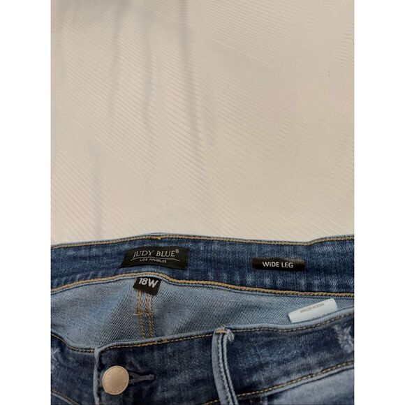 Judy Blue Wide Leg Denim Jeans Plus Size 18W - Picture 7 of 12